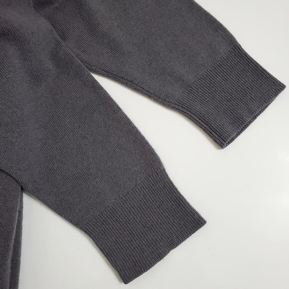 Jenni Kayne Womens Charlie Cashmere V-Neck Knit Sweater L Oversized Gray Cozy - Picture 8 of 12